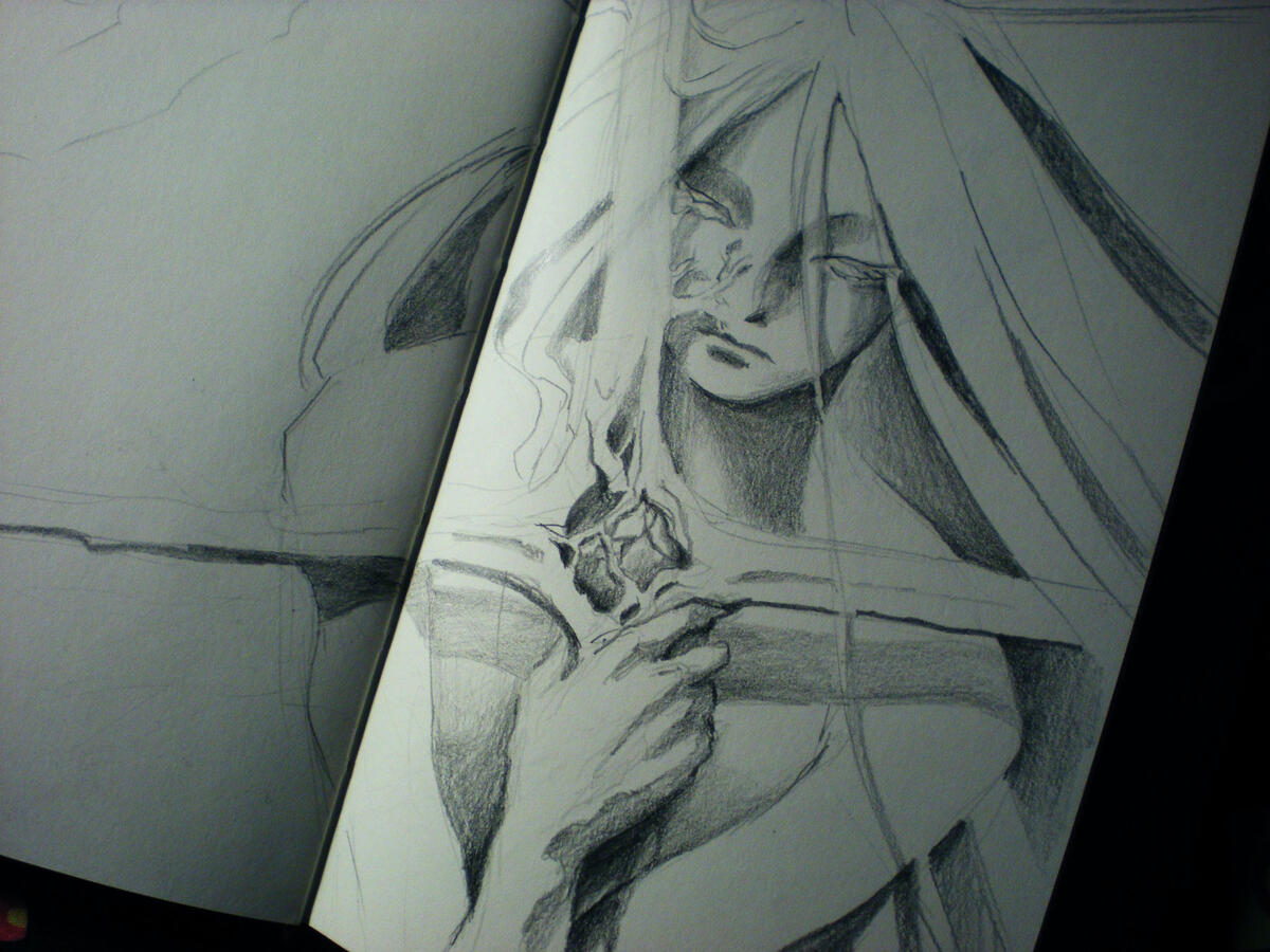 graphite on paper